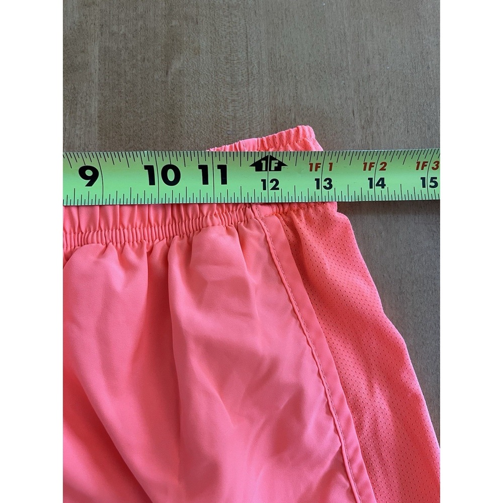 Nike Fast Dri Fit Tempo Short Womens Sz M Medium Coral Orange Athletic Run Track - Picture 9 of 9